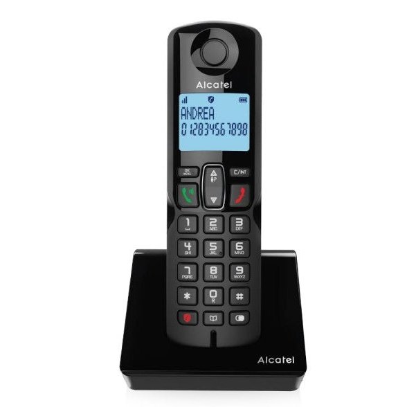 Alcatel - S280 DUO BLK Teléfono DECT Identificador de llamadas Negro