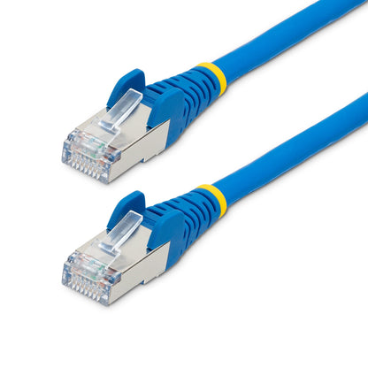 StarTech.com - Cable de 1m de Red Ethernet CAT6a - Azul - Low Smoke Zero Halogen (LSZH) - 10GbE - 500MHz - PoE++ de 100W - Snagless sin Pestillo - RJ-45 - Cable de Red S/FTP