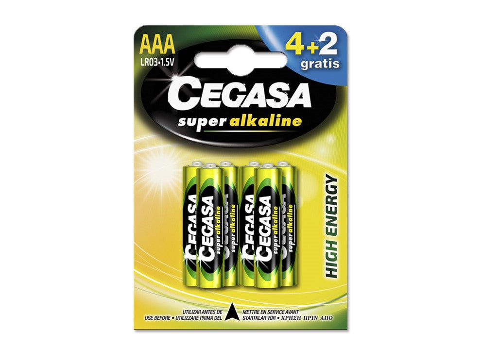 Cegasa - 325887 pila doméstica Batería de un solo uso AAA Alcalino