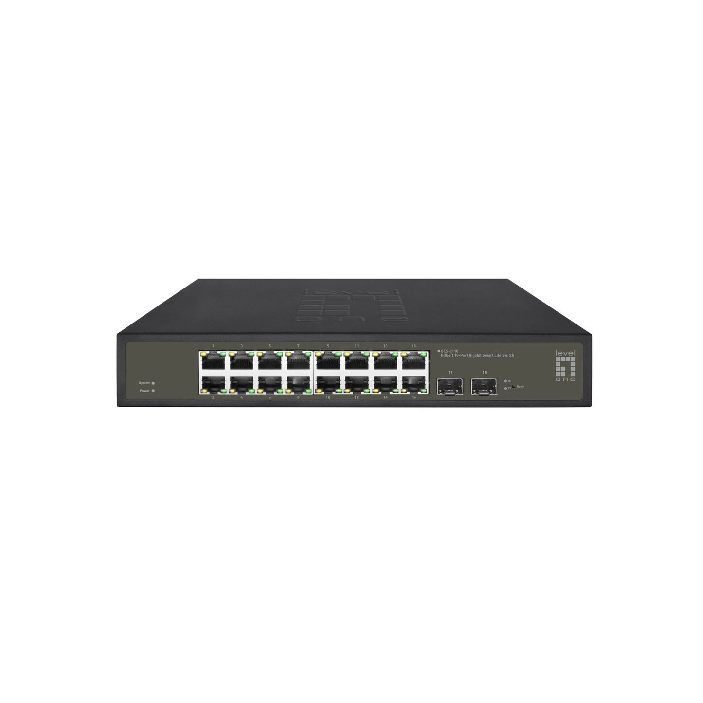 LevelOne - GES-2118 switch Gestionado L2 Gigabit Ethernet (10/100/1000) Negro