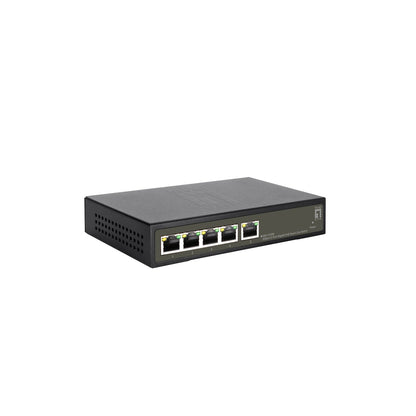 LevelOne - GES-2105P switch Gestionado L2 Gigabit Ethernet (10/100/1000) Energía sobre Ethernet (PoE) Negro