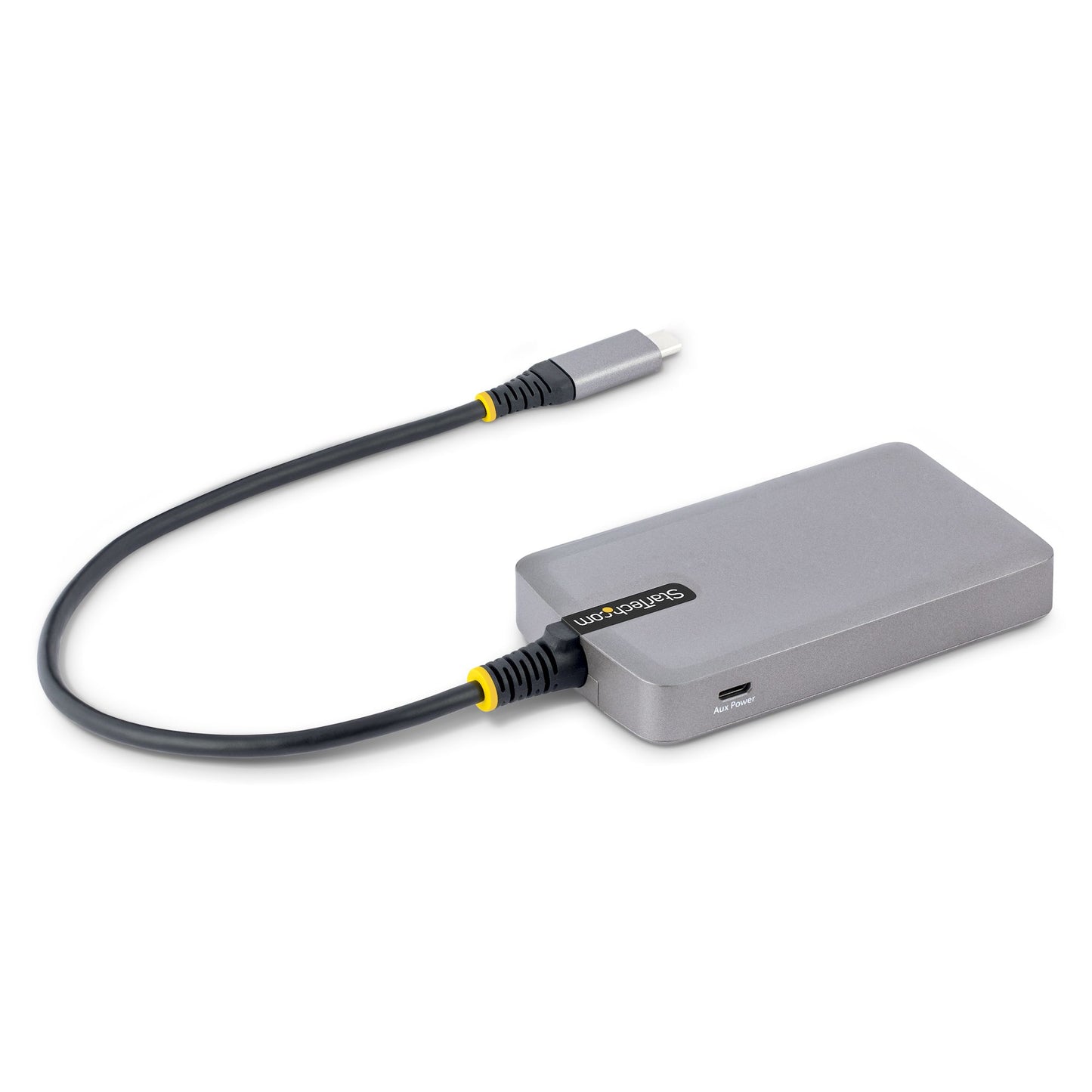 StarTech.com - Hub USB-C de 3 Puertos USBA - USB 3.0 de 5Gbps - Alimentado por el Bus - Concentrador USB-C de 3 Puertos USB-A - Ladrón USB-C Portátil - Red Ethernet RJ45 Gigabit