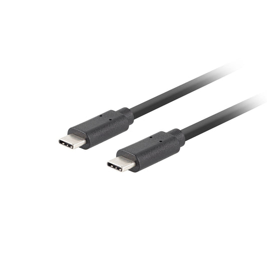 Lanberg - CA-CMCM-32CU-0010-BK cable USB 1 m USB 3.2 Gen 2 (3.1 Gen 2) USB C Negro