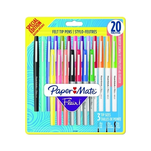 Papermate - ROTUL.PAPER MATE FLAIR PACK GRANDE B/20 - Pack de 12 unidades