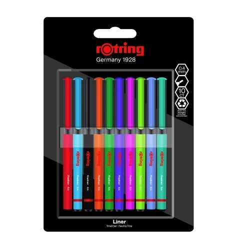 Rotring - ROTUL.ROTRING FINELINER B/10