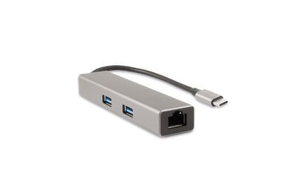 CoolBox - Hub miniDOCK4 USB-C Alámbrico USB 3.2 Gen 1 (3.1 Gen 1) Type-C Acero