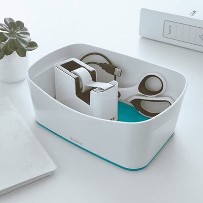 Leitz - MyBox WOW Bandeja de almacenamiento Rectangular ABS sintéticos Azul  Blanco