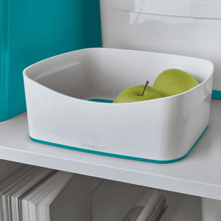 Leitz - MyBox WOW Bandeja de almacenamiento Rectangular ABS sintéticos Azul  Blanco