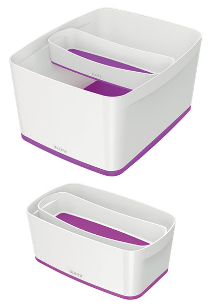 Leitz - MyBox WOW Bandeja de almacenamiento Rectangular ABS sintéticos Púrpura  Blanco