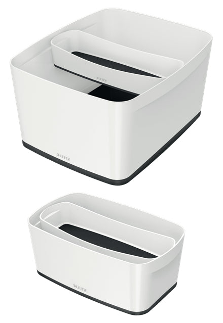 Leitz - MyBox WOW Bandeja de almacenamiento Rectangular ABS sintéticos Gris  Blanco