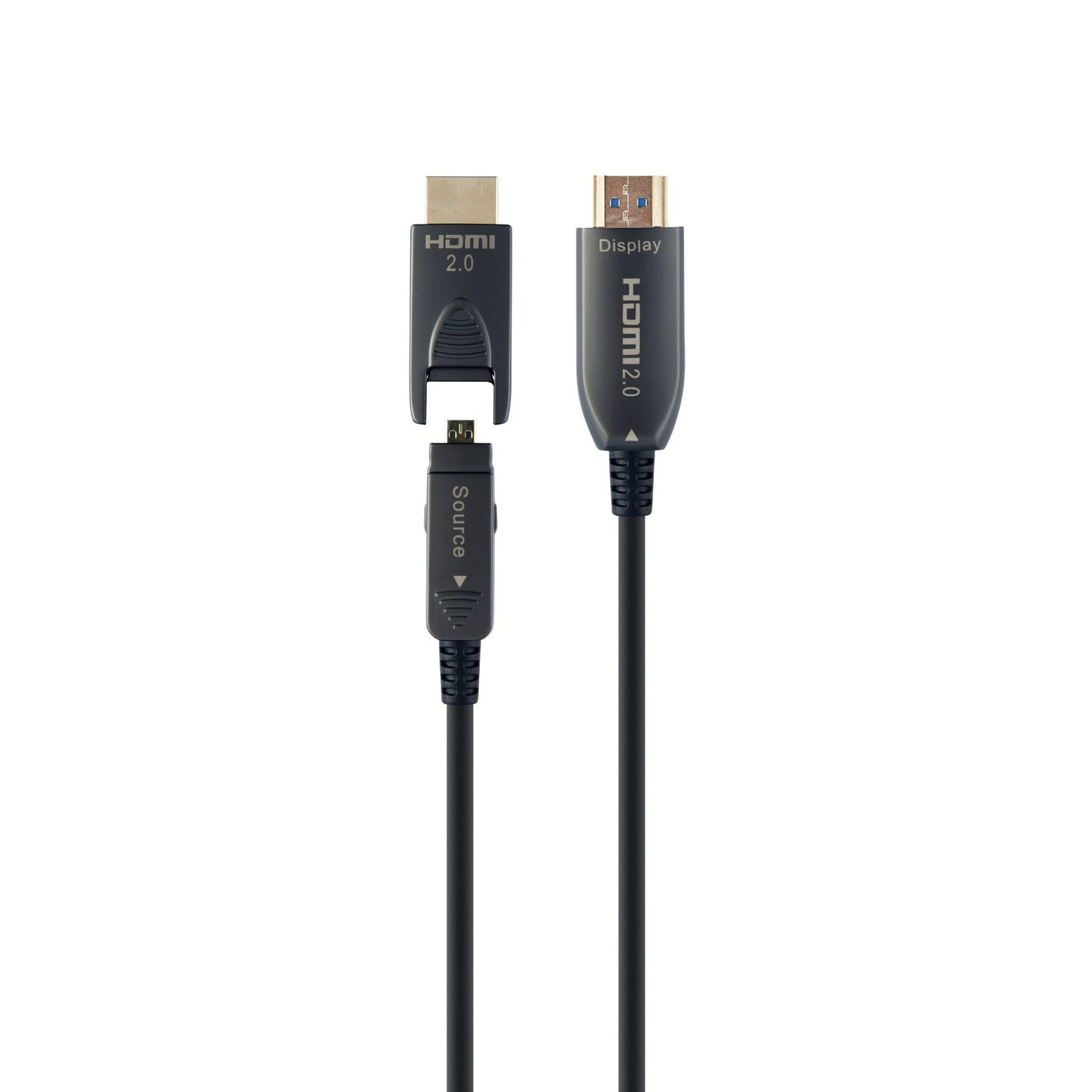 Gembird - CCBP-HDMID-AOC-50M cable HDMI HDMI tipo D (Micro) HDMI tipo A (Estándar) Negro