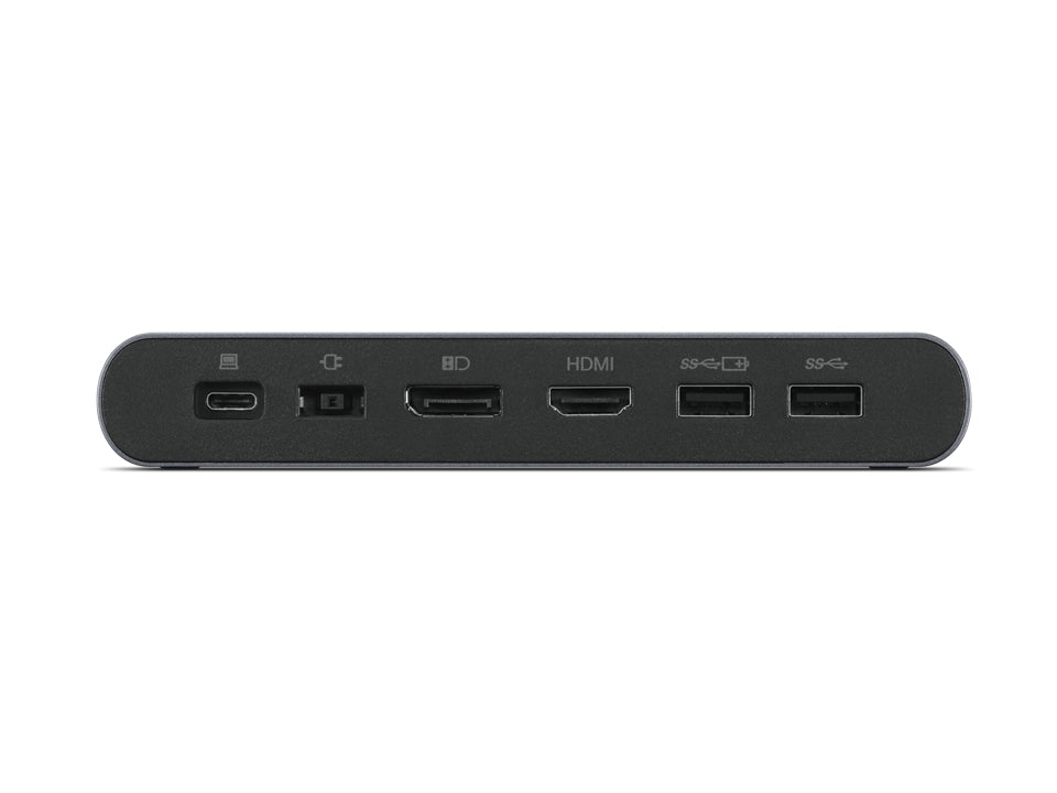 Lenovo - 40B30090EU base para portátil y replicador de puertos 2 x USB 3.2 Gen 2 (3.1 Gen 2) Type-C Gris