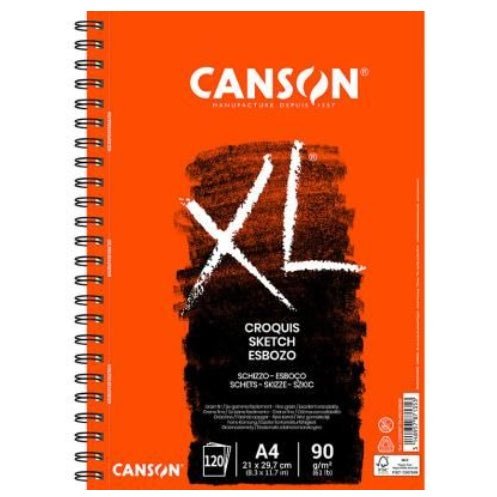 Canson - XL Sketch Bloc de hojas de papel para bellas artes 20 hojas