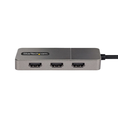 StarTech.com - Adaptador USB-C de 3 Puertos Multimonitor - Hub MST USB Tipo C a 3 Puertos HDMI - Divisor Multiplicador DP Triple 4K 60Hz - HDR - Cable Extra Largo - Solamente para Windows