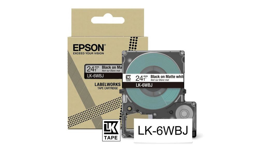 Epson - LK-6WBJ Negro  Blanco