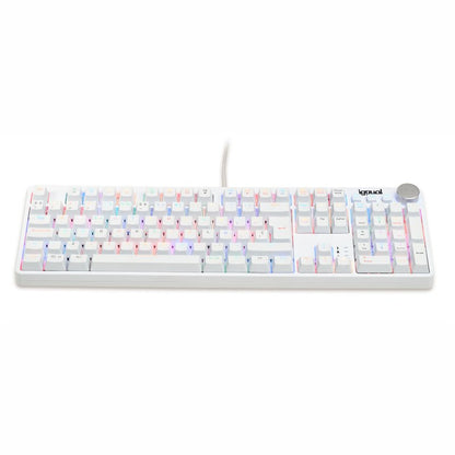 iggual - Teclado gaming mecánico PEARL RGB blanco