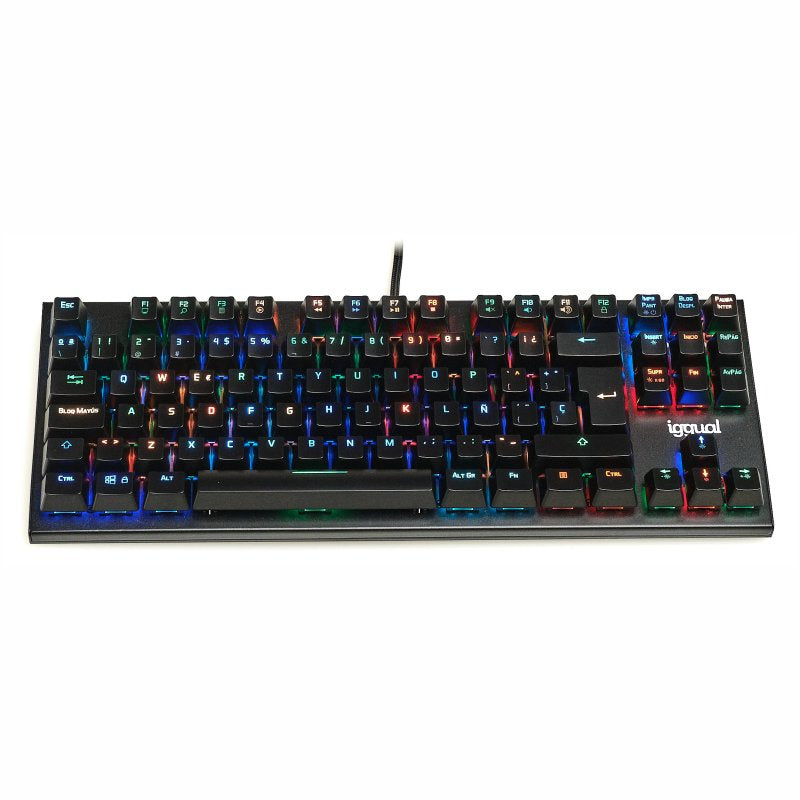 iggual - Teclado gaming TKL mecánico ONYX RGB negro