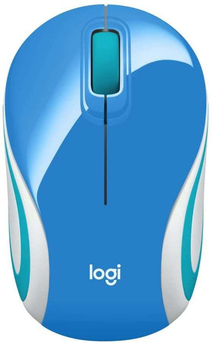 Logitech M187 Raton Inalambrico 1000dpi - 3 Botones - Uso Ambidiestro - Color Azul 1 pieza(s)