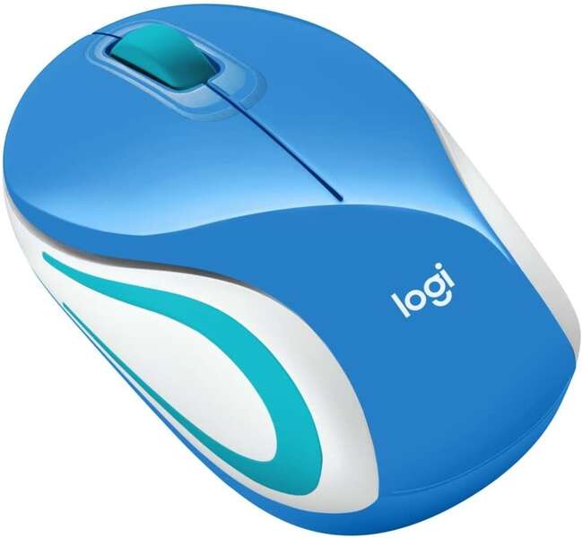 Logitech M187 Raton Inalambrico 1000dpi - 3 Botones - Uso Ambidiestro - Color Azul 1 pieza(s)