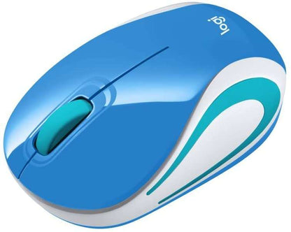 Logitech M187 Raton Inalambrico 1000dpi - 3 Botones - Uso Ambidiestro - Color Azul 1 pieza(s)