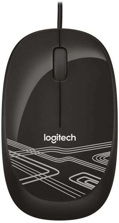 Logitech M105 Raton USB 1000dpi - 3 Botones - Uso Ambidiestro - Cable de 1.50m - Color Negro 1 pieza(s)