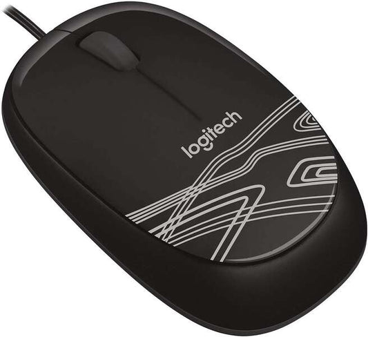 Logitech M105 Raton USB 1000dpi - 3 Botones - Uso Ambidiestro - Cable de 1.50m - Color Negro 1 pieza(s)