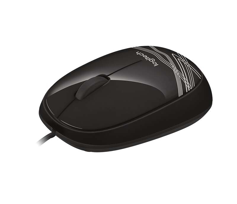 Logitech M105 Raton USB 1000dpi - 3 Botones - Uso Ambidiestro - Cable de 1.50m - Color Negro 1 pieza(s)