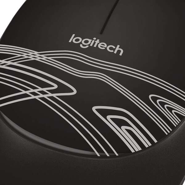 Logitech M105 Raton USB 1000dpi - 3 Botones - Uso Ambidiestro - Cable de 1.50m - Color Negro 1 pieza(s)