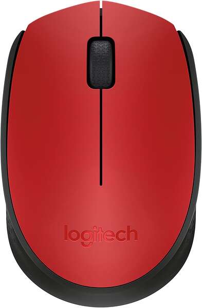 Logitech - M171 Red-K ratón Oficina Ambidextro RF inalámbrico Óptico 1000 DPI