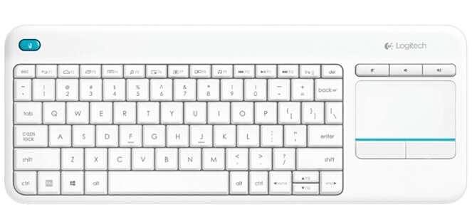 Logitech - K400 Plus Tv teclado RF inalámbrico QWERTY Español Blanco