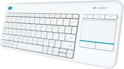 Logitech - K400 Plus Tv teclado RF inalámbrico QWERTY Español Blanco