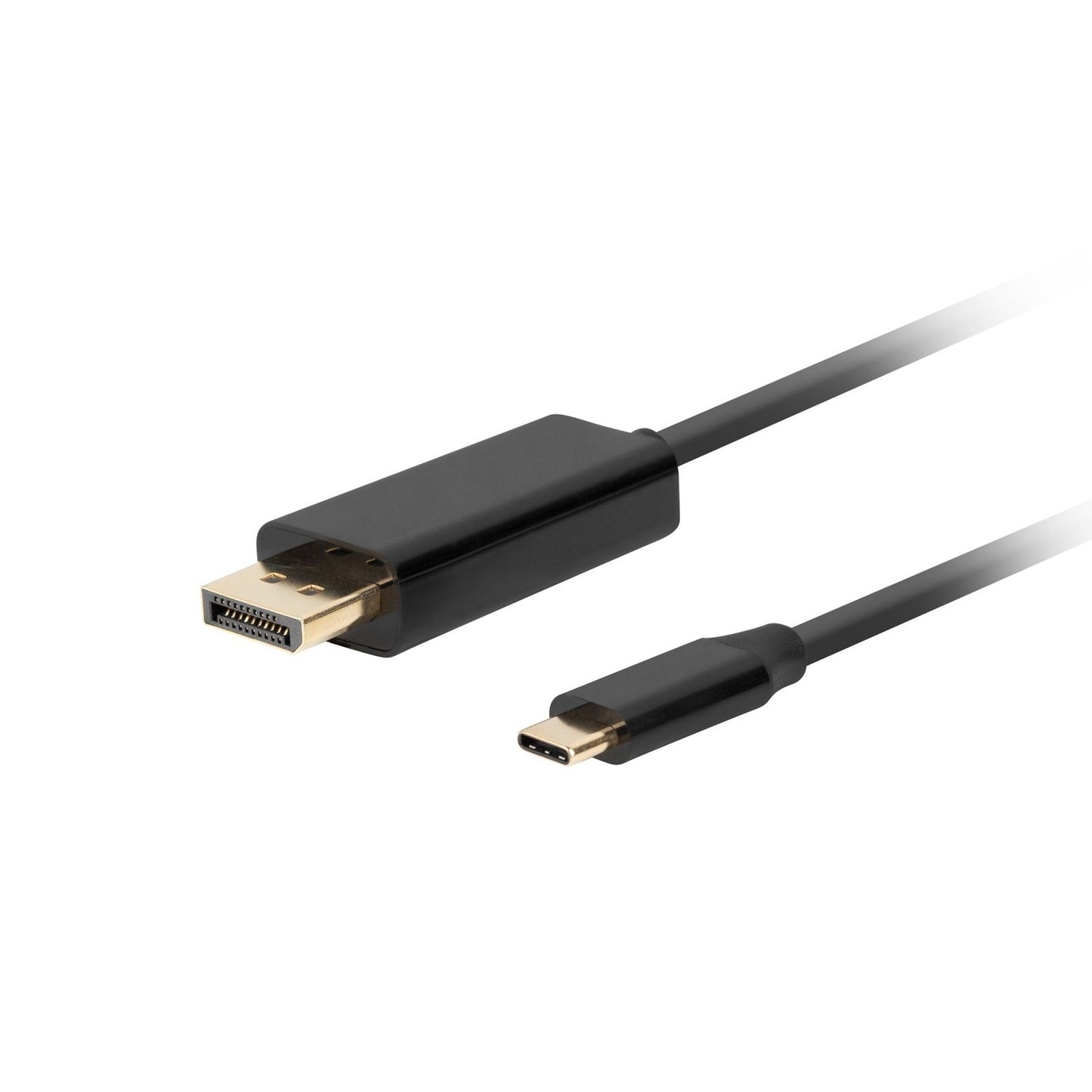 Lanberg - CA-CMDP-10CU-0010-BK adaptador de cable de vídeo 1 m USB Tipo C DisplayPort Negro