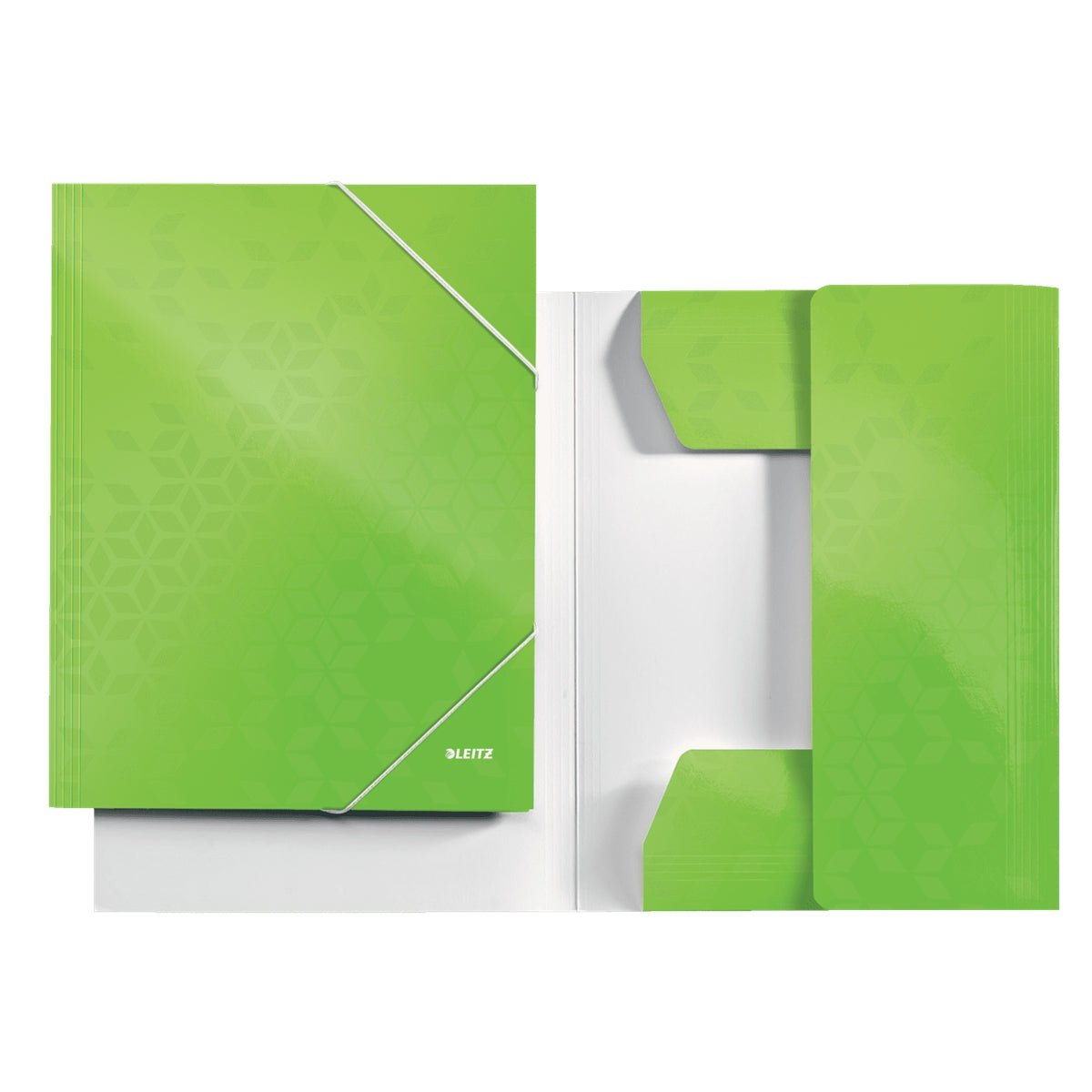 Leitz - CARPETA SOLAP.LEITZ WOW CART. A4 VERDE - Pack de 10 unidades