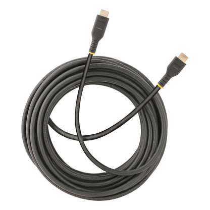 StarTech.com - Cable de 10m HDMI Activo - HDMI 2.0 4K 60Hz UHD - Cable de Servicio Pesado - Resistente - con Fibra de Aramida - Cable HDMI de Alta Velocidad con Ethernet