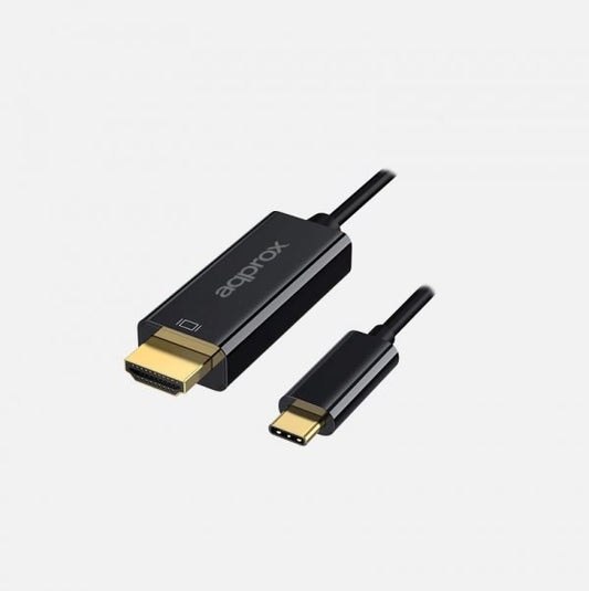 Approx - APPC52 cable HDMI 0 12 m USB-c Negro