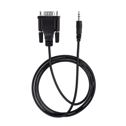 StarTech.com - Cable de 1m Serie DB9 a 3 5mm para la Configuración de Dispositivos Serie - Cable RS232 DB9 macho a 3 5 mm para Calibrar Dispositivos a Través de la Toma de Audio