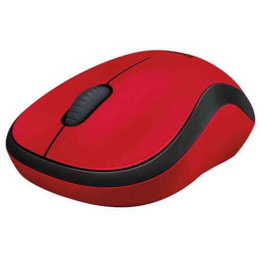 Logitech M220 Silent Raton Inalambrico 1000dpi - Silencioso - 3 Botones - Uso Ambidiestro - Color Rojo 1 pieza(s)