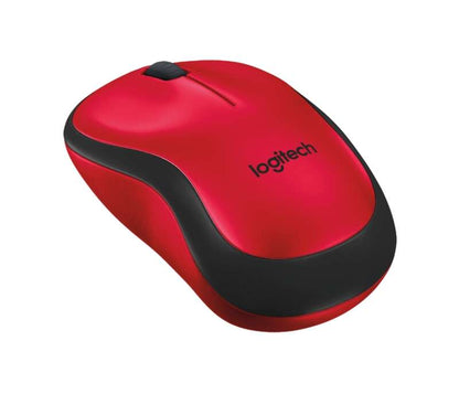 Logitech M220 Silent Raton Inalambrico 1000dpi - Silencioso - 3 Botones - Uso Ambidiestro - Color Rojo 1 pieza(s)