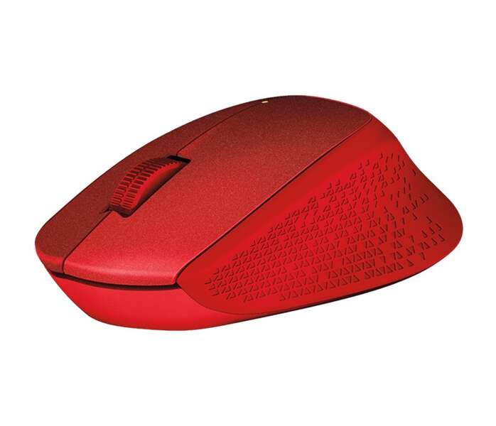 Logitech M330 Silent Plus Raton Inalambrico 1000dpi - Silencioso - 3 Botones - Uso Diestro - Color Rojo 1 pieza(s)