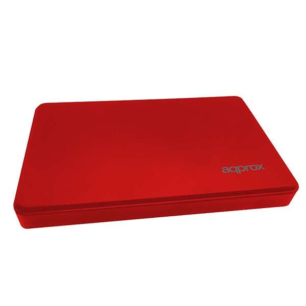 Approx - APPHDD200R caja para disco duro externo 2.5" Caja de disco duro (HDD) Rojo