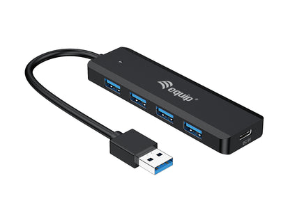 Equip - 128959 hub de interfaz USB 3.2 Gen 1 (3.1 Gen 1) Type-A 5000 Mbit/s Negro