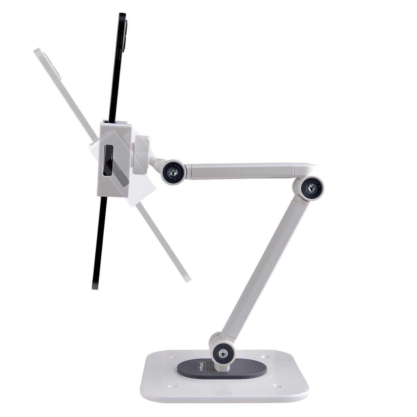 StarTech.com - Soporte Ajustable de Sobremesa para Tablet - de Montaje en Pared - 1kg de Capacidad - Base Ergonómica Ajustable para Tablet - con Giro  Rotación e Inclinación