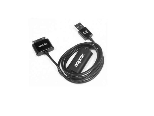 Approx - appC05 cable de teléfono móvil Negro 1 m USB A Samsung 30-pin