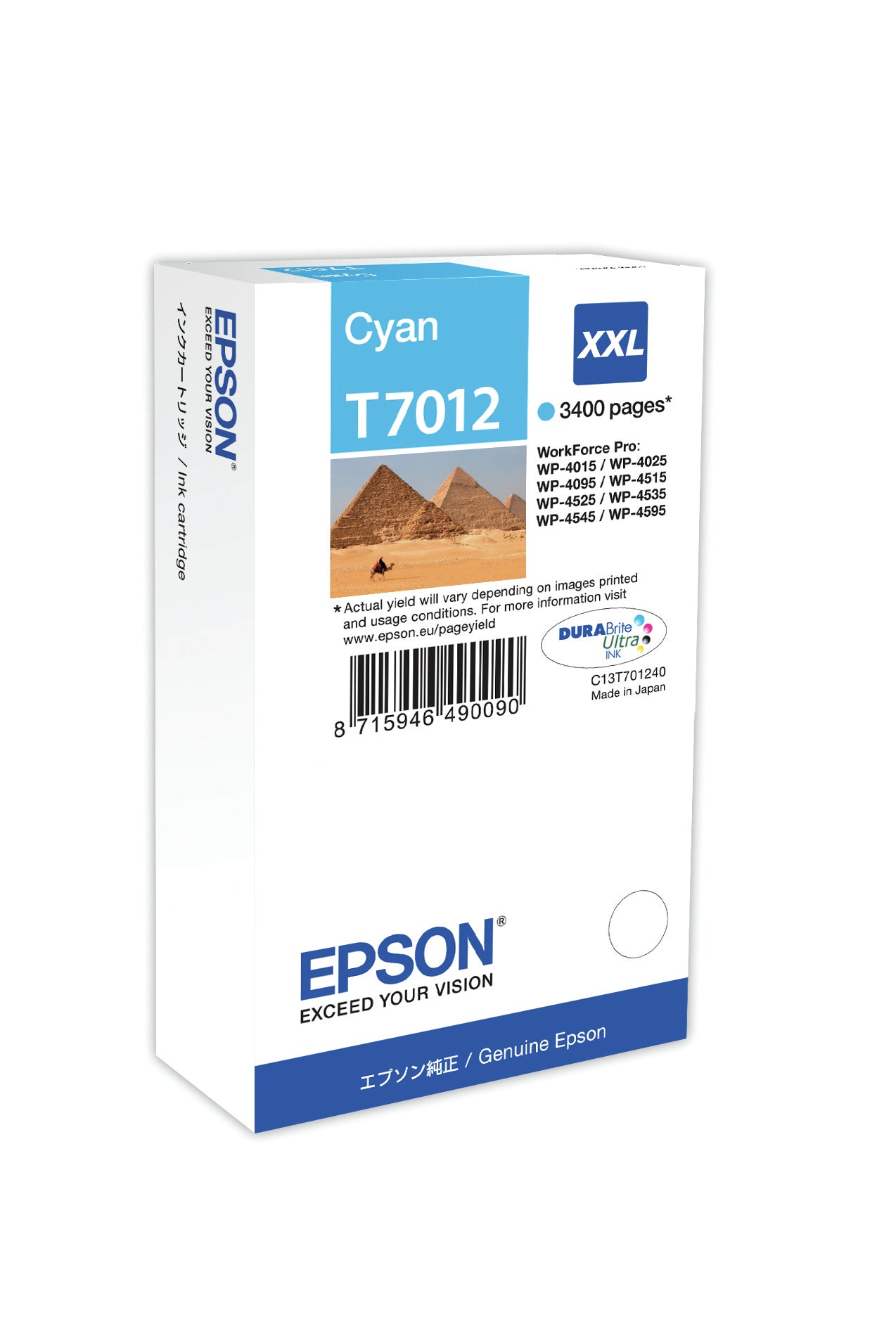 Epson Cartucho T70124010 cian XXL