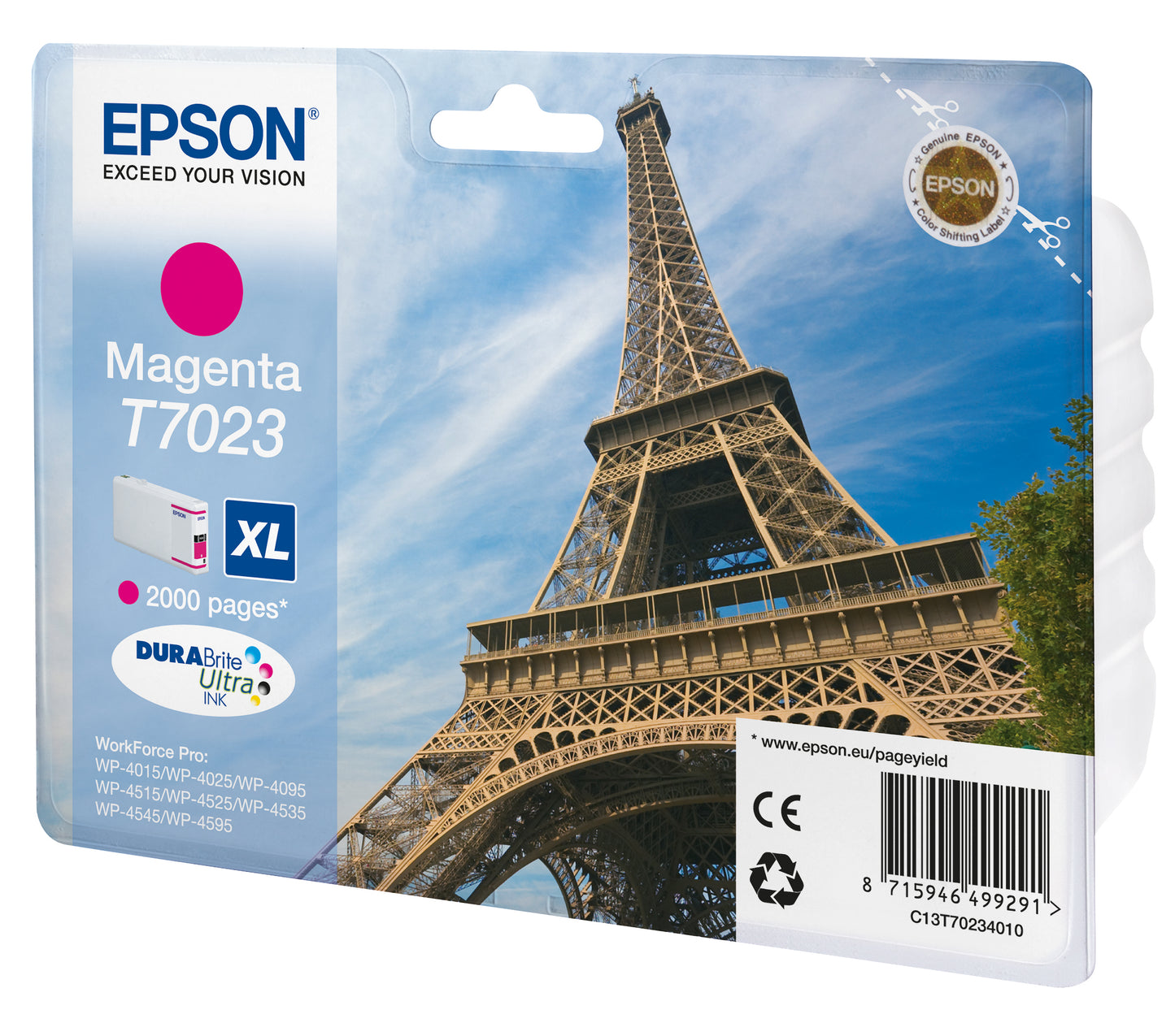 Epson Eiffel Tower Cartucho T70234010 magenta XL