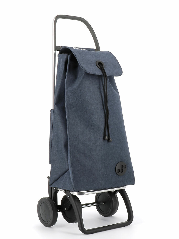 Rolser - I-Max Tweed 4 Negro  Azul Bolsa para carrito de la compra