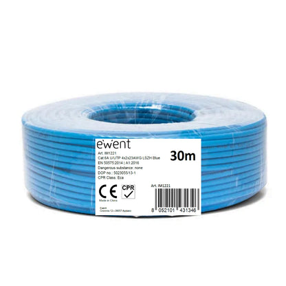 Ewent - IM1221 cable de red Azul 30 m Cat6a U/UTP (UTP)