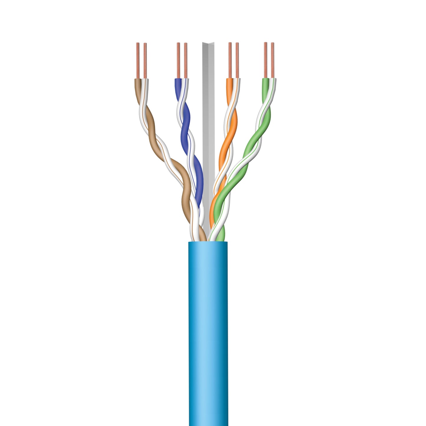 Ewent - IM1223 cable de red Azul 100 m Cat6a U/UTP (UTP)