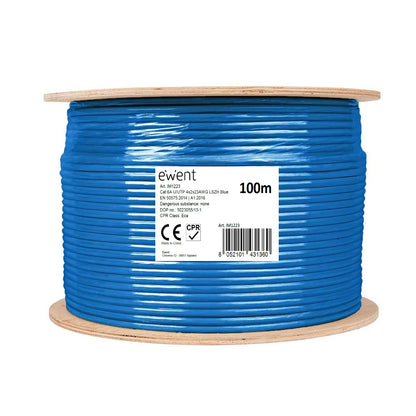 Ewent - IM1223 cable de red Azul 100 m Cat6a U/UTP (UTP)