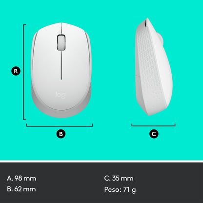 Logitech - M171 ratón Oficina Ambidextro RF inalámbrico Óptico